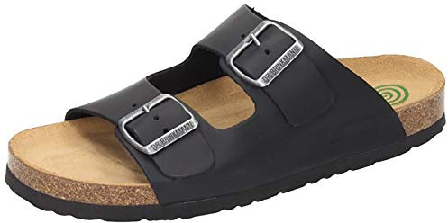 Dr. Brinkmann Unisex Herren Pantoletten Slipper, Schwarz, 44 EU