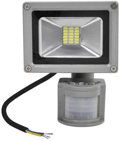 Greenmigo 20W LED Strahler Fluter+Bewegungsmelder Kaltweiß kaltweiss Objektbeleuchtung Wandstrahler Außenstrahler Flutlicht Gartenlampe IP65 85V-265V