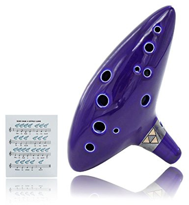 12 Loch Ocarina, Legende von Zelda Ocarina Flöte, Alto C Ocarina Instrument mit Liederbuch und Schutztasche