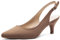Greatonu - Zapatos con tacón de Aguja Corto y talón al Aire para Mujer para Vestir,Taupe, 38 EU