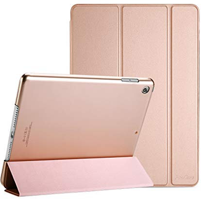 ProCase iPad Mini 5 7.9 2019 Custodia, Ultra Sottile e Leggero Custodia con Auto Sleep/Wake, Supporto con Retro Semi-Trasparente Copertura Intelligente per iPad Mini 5 7.9 Pollici 2019 –Oro Rosa