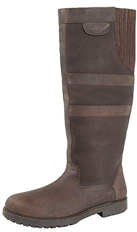 Woodland Ladies Country Style Waterproof, Breathable Waxy Brown Leather Boots (UK 9)
