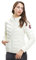 Extreme Pop Doudoune pour femme avec à capuche Pure en duvet d'oie pour l'hiver (L, Beige)
