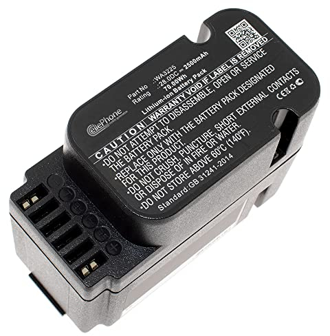 cellePhone Batterie Li-ION Compatible avec Worx Landroid L1500 L1500i L2000 M M500 (Remplacement pour WA3225) - 2500mAh / 28V