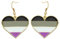Asexual Pride baumelnde Ohrringe Gay & Lesben LGBT Pride Geschenke Regenbogen Schmuck