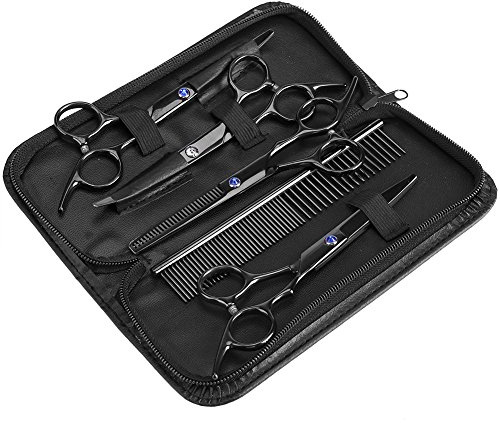 7 Stück Edelstahl Pet Trimmer Kit Tierpflege Schere für Hunde Pflege Schere Haarpflege für Hund Katze