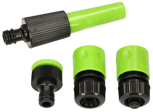 KOTARBAU® Spritz-Satz 4-TLG. für 1/2'' Gartenschlauch Gerade Spritzdüse Komplettset