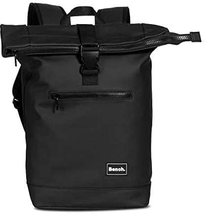 Bench Hydro Roll Top Rucksack Kurierrucksack Daypack Backpack 64175, Farbe:Schwarz