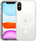 HVDI Klare magnetische Hülle für iPhone Xr mit Mag-Safe Kabellosem Laden, Weiche Silikon TPU Bumper Cover, Dünn Slim Fit Harte Rückseite Stoßfest Anti-Gelb Schutzhülle für iPhone Xr (6,1 Zoll)