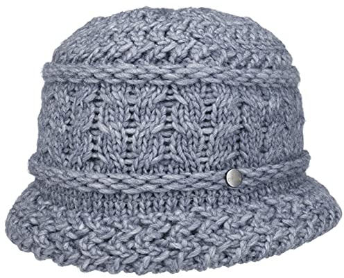 LIERYS Merino Kaschmir Long Beanie Damen/Herren - One Size (54-59 cm) - Mütze mit Merinowolle und Kaschmir - Strickmütze Made in Germany - Wollmütze Herbst/Winter hellblau One Size