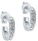 Ted Baker Seenita Mini Crystal Huggie Hoop Earrings For Women (Silver/Crystal)