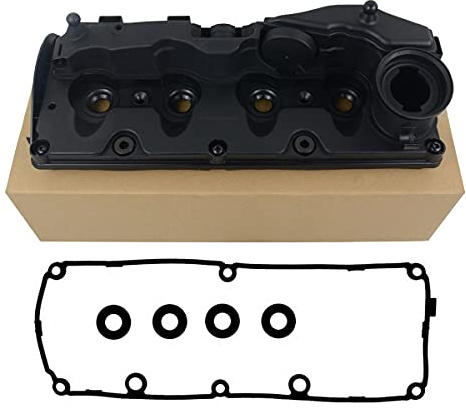 Flynsu Couvercle de culasse pour tête de cylindre et couvercle de soupape de culbuteur Compatible avec CFF CKR 1.6 2.0 TDI 03L103469R 03L103483C