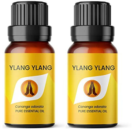 Aroma Energy Ylang Ylang Essential Oil, 20ml (2x10ml Bottles) | Diffuser oil for home, summer aromatherapy burner, candle making, soap, wax melts, cleaning sprays | Natural, Vegan, UK Made