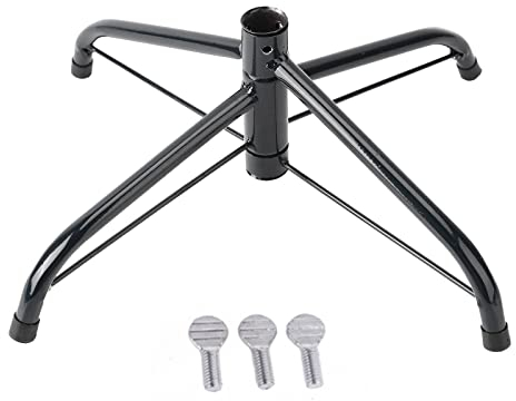 Fiorky Christmas Tree Stand, 35/40/45/50 cm Christmas Tree Base Stand Foldable Iron Xmas Trees Bottom Support with Thumb Screw Artificial Christmas Tree Stand Base Party Decoration