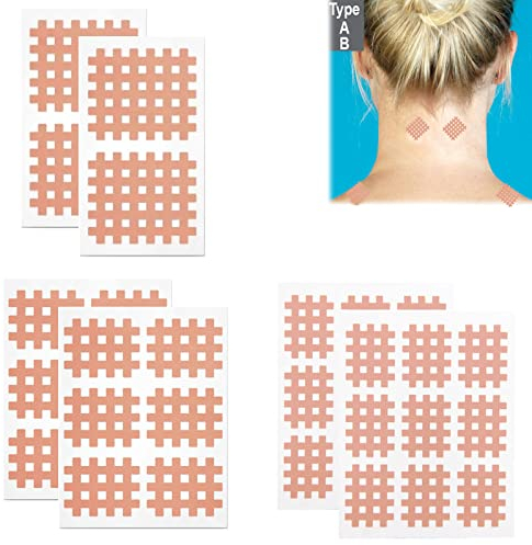 Gittertape, Cross Tape Mix Box, 34 Stück Cross Tape Exklusiv, Gitterpflaster, Akkupunktur, Trigger, Gitter-Pflaster, Set mit 3 Größen, Cross Tape Gitterpflaster, Akkupunkturplaster,Gitter Tapes