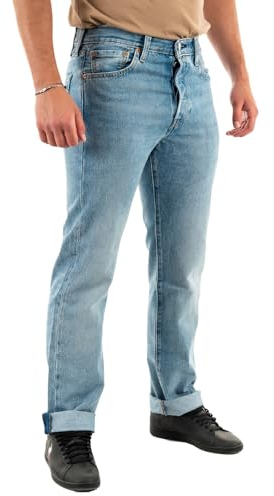 Levi's 501 Original Fit Jeans Homme, Glassy Waves, 34W / 34L
