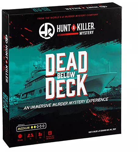 Hunt A Killer Dead Below Deck - Solve a Murder on a Yacht - Spiel für True Crime Fans mit Dokumenten & Rätseln - Mord-Rätselspiel für Erwachsene - Lösen Sie Verbrechen bei Spieleabend oder Date-Nacht