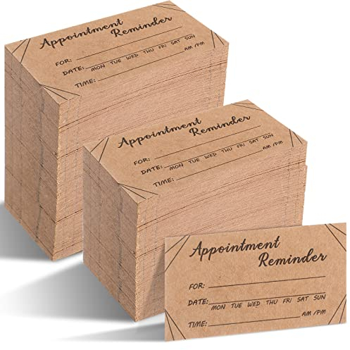 Seajan Terminkarten für Kunden, Friseursalon, Zahnarztpraxis, Massagetherapeuten, Fellpflege, Friseure, Ärzte und mehr, 1000 Stück