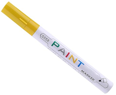 Uposao Plume De Peinture pour Marqueurs De Pneus, Stylo De Réparation De Rayures De Peinture De Voiture Imperméable Stylo Marqueur De Peinture Permanente pour Voiture Moto Pneu