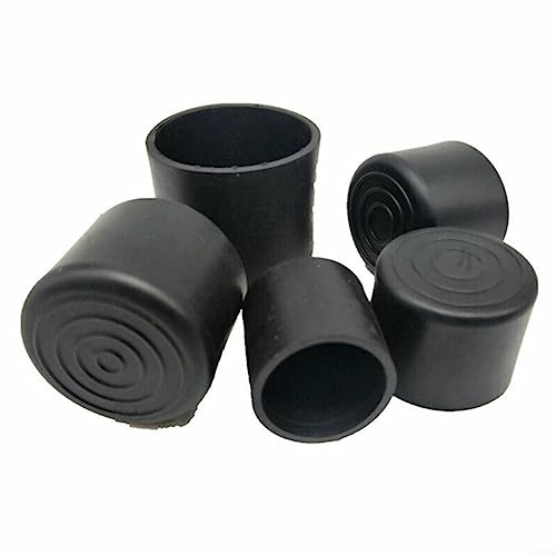 20 Stück Stuhlbeinkappen Schwarz 10mm Gummifüße Schutzkappen Für Stuhlbeine, Fußkappen Für Gartenstühle, Stuhlbeinkappen Stuhlbeinschoner Bodenschoner