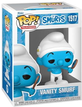 Funko POP! TV: Smurfs - Vanity Smurf - Vinyl-Sammelfigur - Geschenkidee - Offizielle Handelswaren - Spielzeug Für Kinder und Erwachsene - TV Fans - Modellfigur Für Sammler und Display