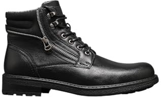 IVACHY Mens Smart Business Work Office Ankle Boots Zip Lace-up Dress Shoes A2303