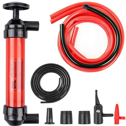 Siasky Siphon Pump Fluid Transfer Pump(2nd Generation), Fuel Transfer Hand Pump Kit for Gas, Oil, Water and Liquids, Efficient and Lightweight