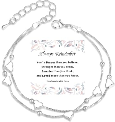 NEVEGE Silber Armband Für Damen Herz Armband Silber 925 Damen Verstellbare Silber Armbänder Damen Geschenke Für Tochter Mädchen