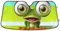 Auto-Windschutzscheiben-Sonnenschutz, Frosch mit großen Augen, 140 x 70 cm, blockiert UV-Strahlen und hält das Fahrzeug kühl