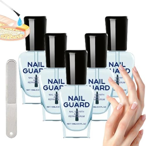 OnyxoGuard Nail Growth and Repair Serum, OnyxoGuard Serum, OnyxoGuard Nail Repair Serum, Onycholysisheal Nail Strengthening and Growth Conditioner, Nail Strengthener (5pcs)