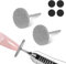 JIEYAO Fresa de uñas, 2 discos abrasivos para manicura con 4 discos de lijado de 20 mm, papel de lija profesional eléctrico para pedicura de piel dura para uñas de gel acrílicas (#107)