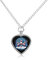 Christmas Nutcracker Ballet Urn Necklace for Ashes Heart Pendant Necklace Memorial Necklace Jewellery For Women Men