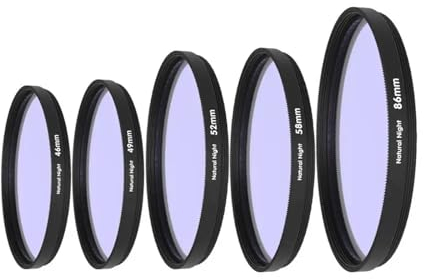 DOBRVVGT Filtre UV,Objectif Filtre,Filtre ​Polarisant Miltre Anti-lumière Anti-lumière de la Nuit Neutre 46/52/55 / ​​58/62 / 67 / 86mm(86mm)