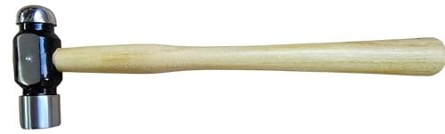 PTL® 8 oz Ball Pein Hammer for Jewellery Making, Planishing & Chasing