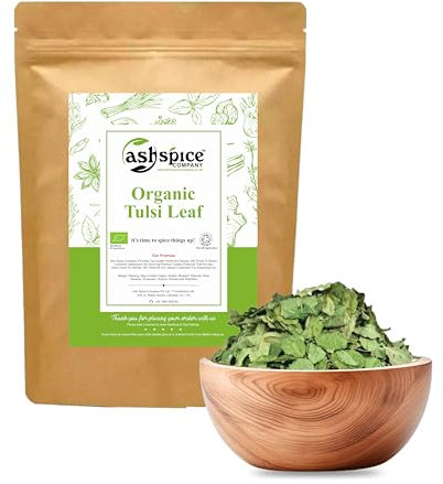 Organic Tulsi Leaves Cut Premium Quality Premium Quality Certified by Soil Association 50g-1900g (50g)
