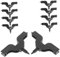 YARNOW 10st Tröpfchenbewässerung Tropfbewässerungsrohr Locher Stanzwerkzeug Aus Kunststoff Garten Locher Bewässerung Bewässerungsrohr Stanzwerkzeuge Gartenbedarf Gartengerät Black Plastik