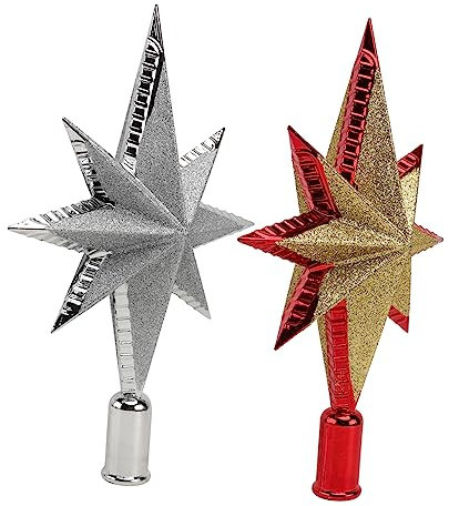 TOPBATHY Adornos Estrellas Plástico 3D Decoración Árbol Navidad Accesorios Decoración Boda