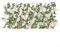 Hasaller Artificial Fence Wooden Hedge with Artificial Flower Leaves Garden Privacy Screen Garden Decoration Expanding Trellis Artificial Flower Wooden Fence Extendable Privacy Screen (Light Pink)