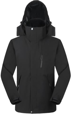 Ynport Crefreak Vestes de Pluie pour Femmes Imperméable à Capuche Combinaison de Pluie de Randonnée Légère pour Dames Coupe-vent Complet à Fermeture éclair en Plein air