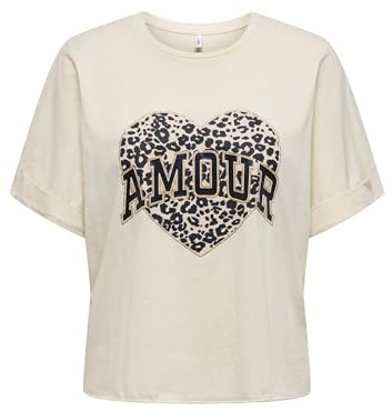 Onllucy Life S/S Animal Top Box Cc JRS