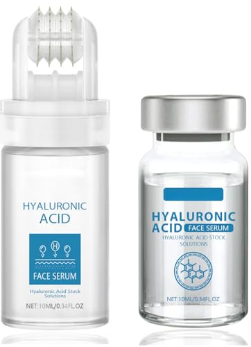 Micro Infusion System: Hyaluronsäure Microneedling Roller + Microneedling Serum, Anti Aging Microneedling Set für Feine Linien & Falten, Strafft Haut & Feuchtigkeit, Gesichtsserum für Alle Haut
