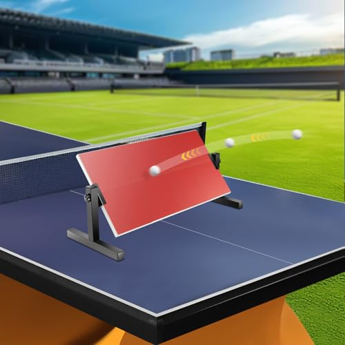Tischtennis Rebound Board, Tischtennis Returnbrett, Ping Pong Rückprallbrett mit 8 Gummis, Tischtennis Rebound Board für Indoor & Home Gym, Ping Pong Returnbrett Trainingsbrett