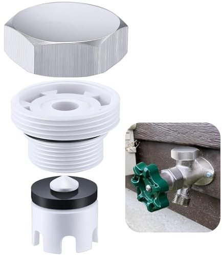Gettimore Vakuum Breaker Reparaturset für Anti-Siphonventil Edelstahl mit Messingkappe und O-Ring kompatibel mit VACVBKX1B
