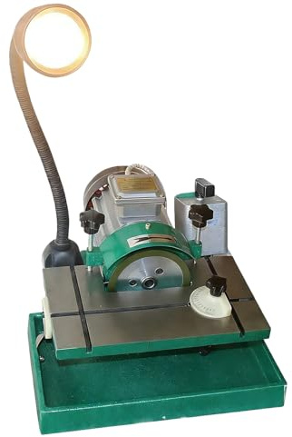 Universal Knife Sharpener Turning Tool, Universal Lathe Tool Grinding Machine with Lighting, Adjustable Grinding Angle, Reverse and Forward Rotation, Special Oil Wheel Machine