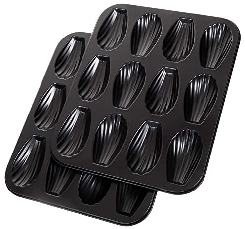 SIDCO Madeleine Backform 12er Bärentatzen 2 x Ofenblech Backblech Madeleineform