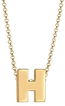 Elli Halskette Damen Buchstabe H Initialen Minimal in 925 Sterling Silber, 450