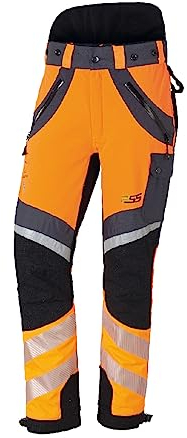 PSS Schnittschutzhose X-Treme Air Hivis Orange/Schwarz Gr. 30 untersetzt