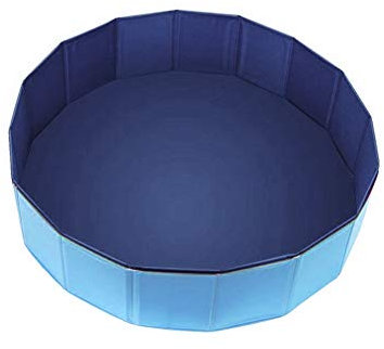 LPxdywlk Piscina para Mascotas, Baño Plegable para Mascotas En Verano Piscina para Cachorros Gatos Perros Bañera Bañera Lavadora Azul PequeñaNone