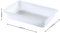 COM-FORT HOUSE | Bandeja de Plástico | Barreño de Plástico Rectangular | Bandeja de Almacenamiento | Color Blanco | Tamaño 4: 480x330x80 | Pack de 6 Unidades