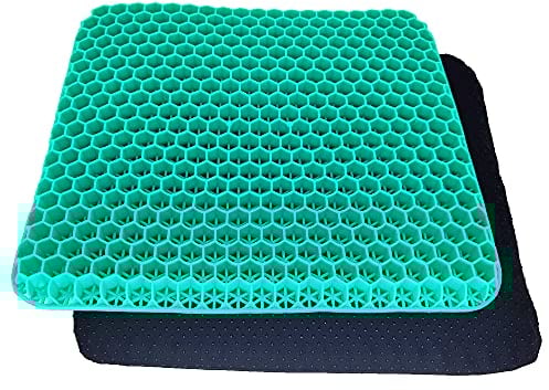 Cojines para sillas,Cojin ortopedico,cojin antiescaras para Silla de Ruedas,Tusscle Cojines coxis para Silla de Oficina, Sillas Gaming,Rueda,Coche,Funda Lavable (Verde)